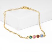 Talisa Stars Birthstone Bracelet [18K Gold Plated]