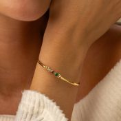 Talisa Stars Gemstone Cuff [18K Gold Vermeil]