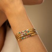 Talisa Stars Gemstone Cuff [18K Gold Vermeil]