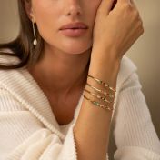 Talisa Stars Gemstone Cuff [18K Gold Vermeil]