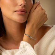 Talisa Stars Gemstone Cuff [Silver]