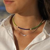 Collar Talisa Estrellas Horizontal [Plata de Ley]