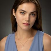 Talisa Sterne Halskette vertikal [750er Gold Vermeil]