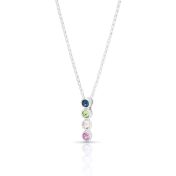 Talisa Stars Gemstone Necklace [Sterling Silver]