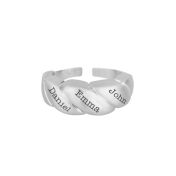 Walkürenschatz Ring mit Namen [Sterlingsilber]