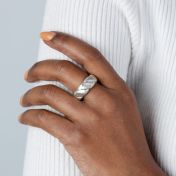 Walkürenschatz Ring mit Namen [Sterlingsilber]