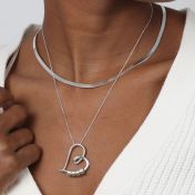 Ties of the Heart Name Necklace [Silver]