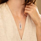 Tied Together Birthstone Necklace [Silver]