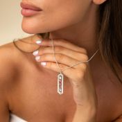 Tied Together Birthstone Necklace [Silver]