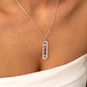 Tied Together Birthstone Necklace [Silver]