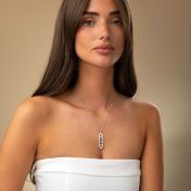 Tied Together Birthstone Necklace [Silver]