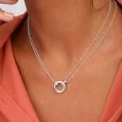 Tied Together Name Necklace [Sterling Silver]