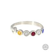 Banden van het Hart Ring [Sterling Zilver]