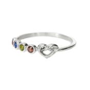 Ties of The Heart Birthstone Ring [Sterling Silver]