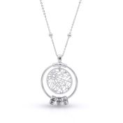 Collier Talisa Carte avec Prénoms [Argent 925]