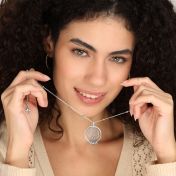 Collier Talisa Carte avec Prénoms [Argent 925]