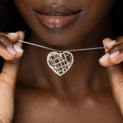 Collier Carte Liens du Cœur - Argent
