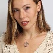 Collier Talisa Carte avec Prénoms [Argent 925]