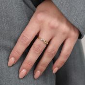 Anello Nodi de Mio Cuore con Nome - 1 Nome [Placcato Oro 18kt]