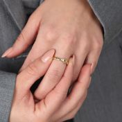 Anello Nodi de Mio Cuore con Nome - 1 Nome [Placcato Oro 18kt]