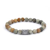 Ties Of Heart Picasso Jasper Bracelet [Sterling Silver]