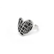 Anello con Mappa con Silhouette " Legami di Cuore" [Argento 925]