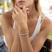 Ties Of Heart Picasso Jasper Bracelet [Sterling Silver]