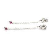 Boucles d'Oreilles Liens de l'Amour avec Pierres de Naissance [Argent 925]