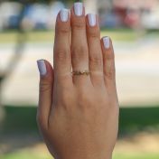 Bague Liens du Cœur avec Pierres de Naissance [Vermeil 18ct]