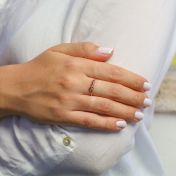 Ties of The Heart Birthstone Ring [Rose Gold Plated]