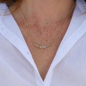Banden van Liefde Ketting Horizontaal [Goud Verguld]