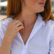 Banden van Liefde Ketting Horizontaal [Goud Verguld]