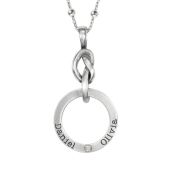 Collana Nodi d’Amore con Nome [Argento 925]