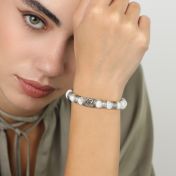 Ties Of The Heart Howlite Bracelet [Silver]