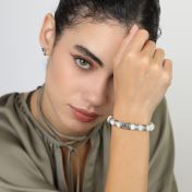 Ties Of The Heart Howlite Bracelet [Silver]