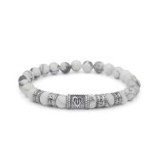 Ties Of The Heart Howlite Bracelet [Sterling Silver]