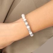 Ties Of The Heart Howlite Bracelet [Silver]