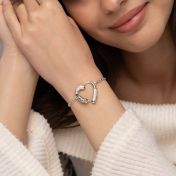 Bracelet Personnalisé Prénom Liens du Cœur – Argent 925