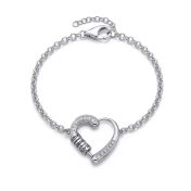 Bracelet Personnalisé Prénom Liens du Cœur – Argent 925