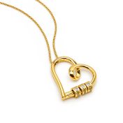 Ties of the Heart Diamond Name Necklace [18K Gold Plated]