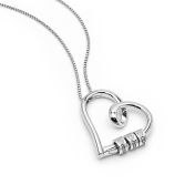 Ties of the Heart Diamond Name Necklace [Silver]