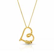 Banden van het Hart Naam Ketting [18K Goud Verguld]