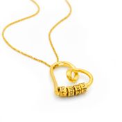 Banden van het Hart Naam Ketting [18K Goud Verguld]