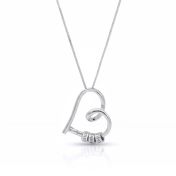 Ties of the Heart Name Necklace [Silver]