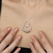 Ties of the Heart Name Necklace [Silver]
