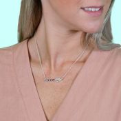 Ties of the Heart Birthstone Necklace [Sterling Silver]