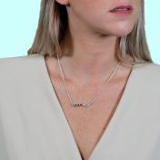 Ties of the Heart Birthstone Necklace [Sterling Silver]