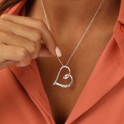 Ties of the Heart Name Necklace [Silver]
