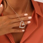 Ties of the Heart Name Necklace [Silver]