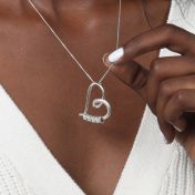 Collier Prénom Liens du Cœur - Argent